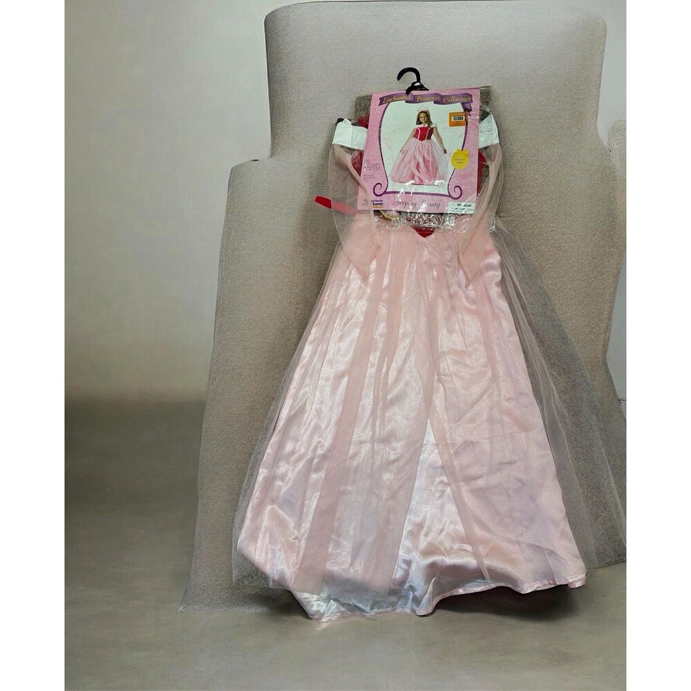 California Costume Sleeping Beauty Girls Dress Costume M (8-10) Pink/White Tiara